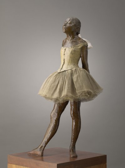 Liten dansare i åldern fjorton, modellerad 1879–81, medverkande 1919–21 av Edgar Degas