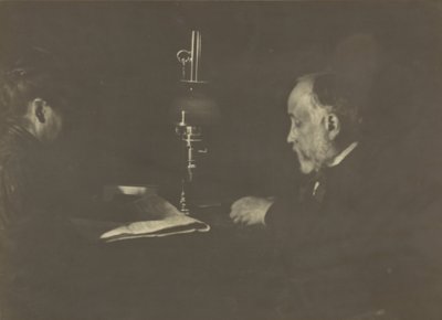 Louise Halévy läser för Degas av Edgar Degas