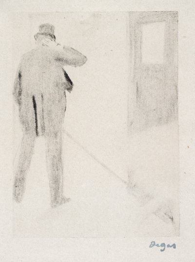 Ludovic Halévy bakom kulisserna, ca 1880-83 (monotyp) av Edgar Degas