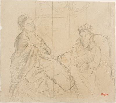 Madame Lisle och Madame Loubens av Edgar Degas