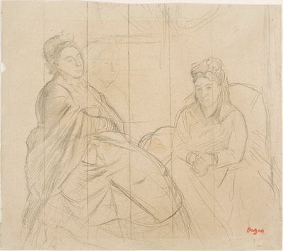Madame Lisle och Madame Loubens av Edgar Degas