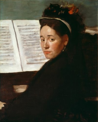 Miss Dihau vid pianot av Edgar Degas