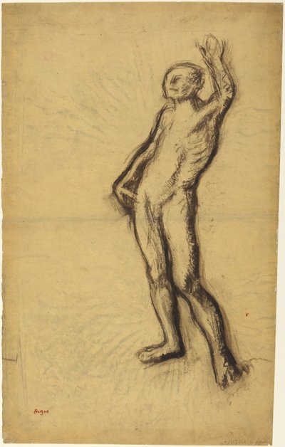 Männlicher Akt av Edgar Degas
