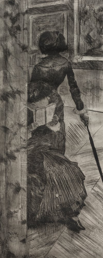 Mary Cassatt vid Louvren: The Paintings Gallery av Edgar Degas