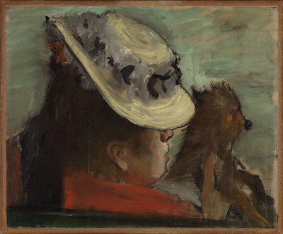 Norskt bokmål:  Dame med hund Lady with a Dog av Edgar Degas