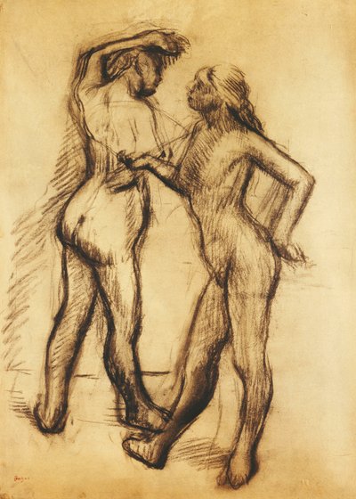Nakenstudie av Edgar Degas
