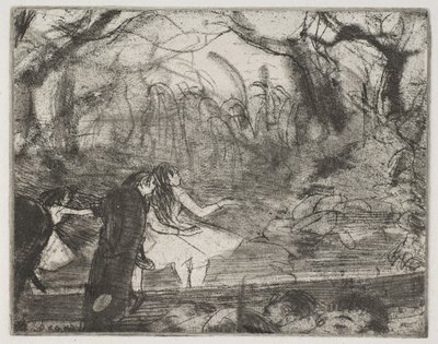 På scenen III av Edgar Degas