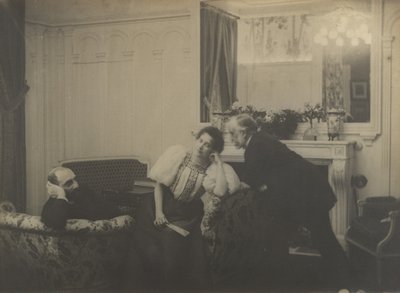 Paul Poujaud, Mme. Arthur Fontaine och Degas, 1895. av Edgar Degas