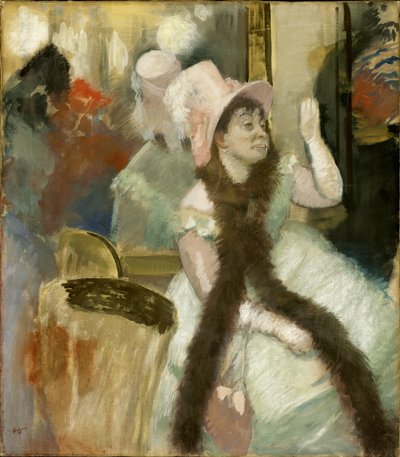 Porträtt efter en kostymboll av Edgar Degas