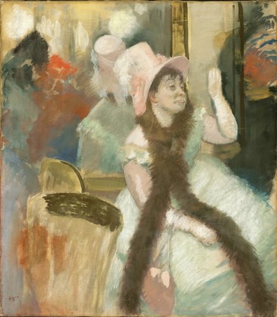 Porträtt efter en kostymboll Porträtt av Madame Dietz-Monnin, 1879. av Edgar Degas