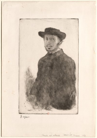 [Porträtt av Degas] av Edgar Degas