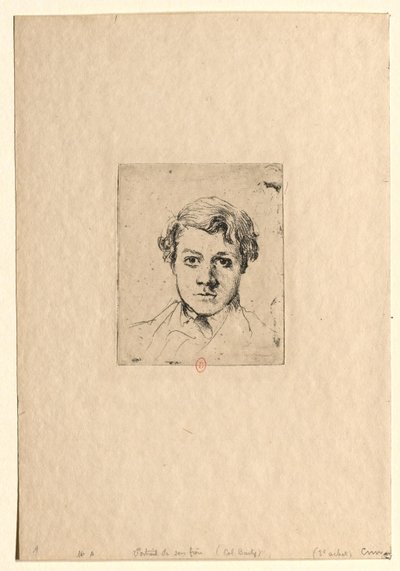 Porträtt av konstnärens bror (René Degas) av Edgar Degas