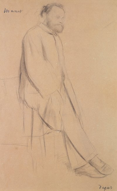 Porträtt av Edouard Manet (1832-83) av Edgar Degas
