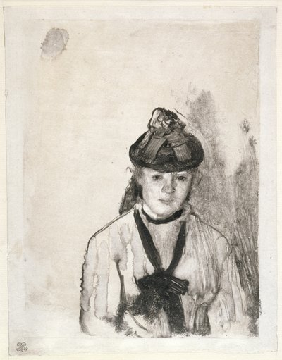 Porträtt av Ellen Andrée, ca 1876 av Edgar Degas