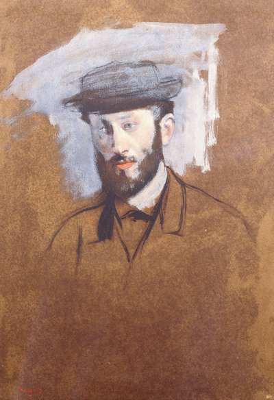 Porträtt av Eugene Manet, ca 1875 av Edgar Degas