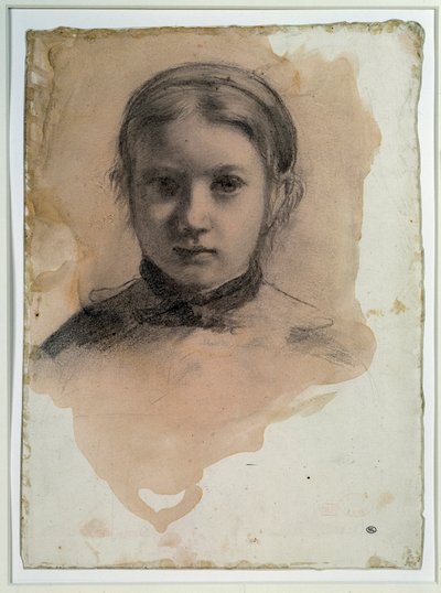 Porträtt av Giovanna Bellelli Studie för "" familjen Bellelli" Teckning av Edgar Degas av Edgar Degas