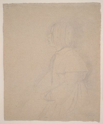 Porträtt av Giulia Bellelli, 1858-9 (grafit) av Edgar Degas