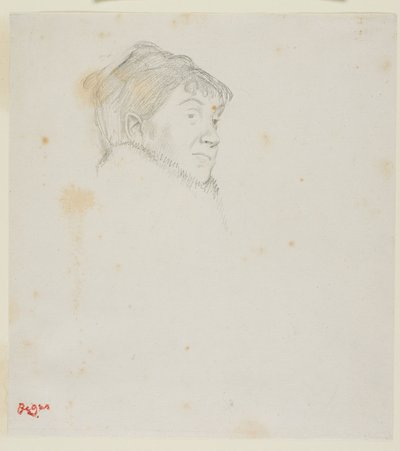 Porträtt av Madame Dietz-Monnin (tidigare Huvud av en kvinna) av Edgar Degas