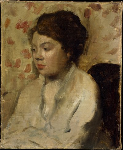 Porträtt av en ung kvinna av Edgar Degas