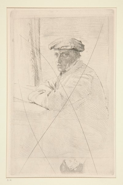 Porträtt av gravören Joseph Tourny av Edgar Degas