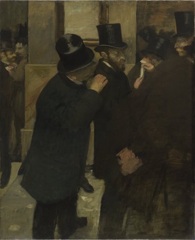 Porträtt på börsen av Edgar Degas