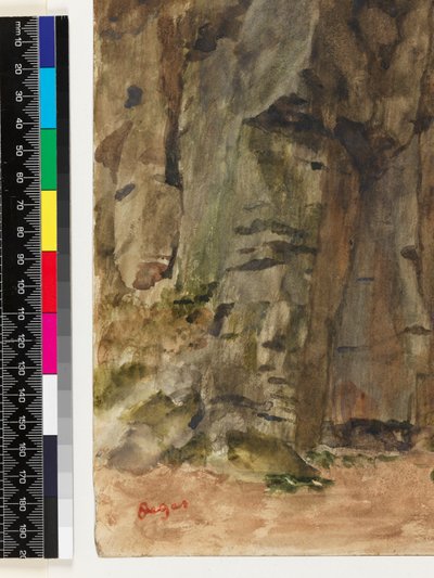 Stenar vid Bagnoles-De-L"Orne, före 1917 av Edgar Degas