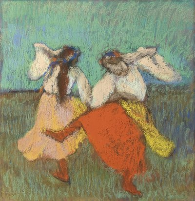 Ryska dansare (Danseuses Russes). Omkring 1899 av Edgar Degas