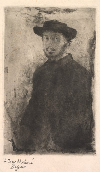 Självporträtt av Edgar Degas