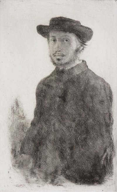 Självporträtt av Edgar Degas