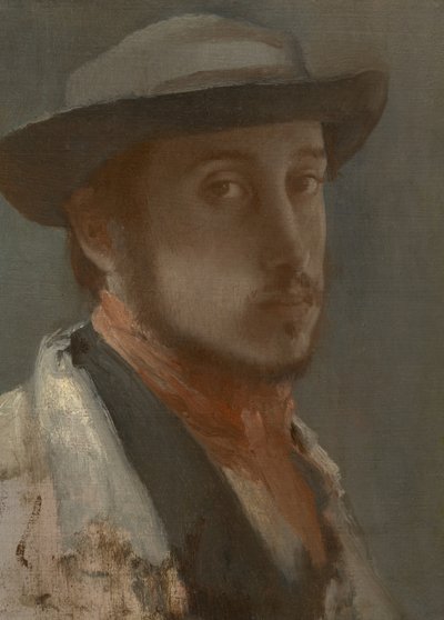 Självporträtt, c.1857?-58 av Edgar Degas