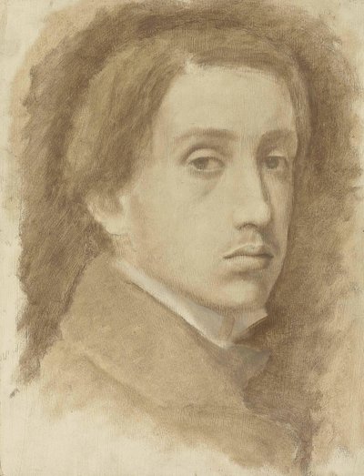 Självporträtt, ca 1854. av Edgar Degas