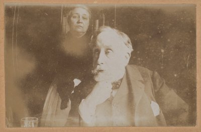 [Självporträtt med Zoé Closier] av Edgar Degas