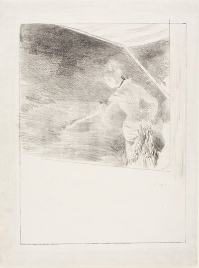 Sångerska vid en cafékonsert av Edgar Degas