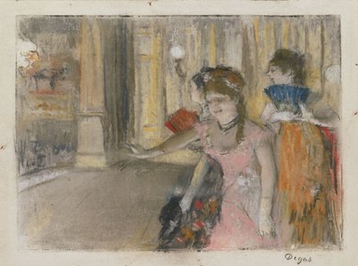 Sångare på scenen av Edgar Degas