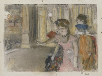 Sångare på scenen, 1877-79 av Edgar Degas