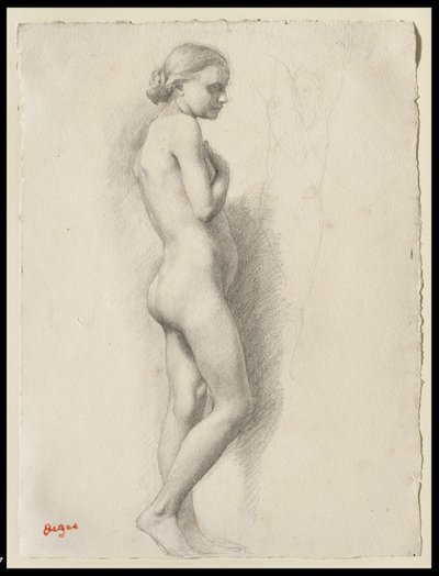 Stående naken, ca 1860-65 av Edgar Degas