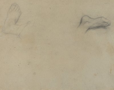 Studier av fötter [verso] av Edgar Degas