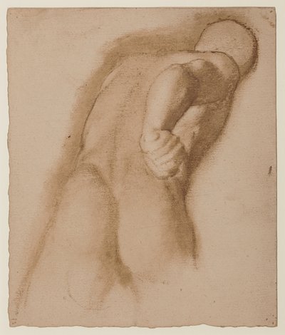 Studera efter Agasias från Efesos, "Gladiator Borghese", c.1855 av Edgar Degas