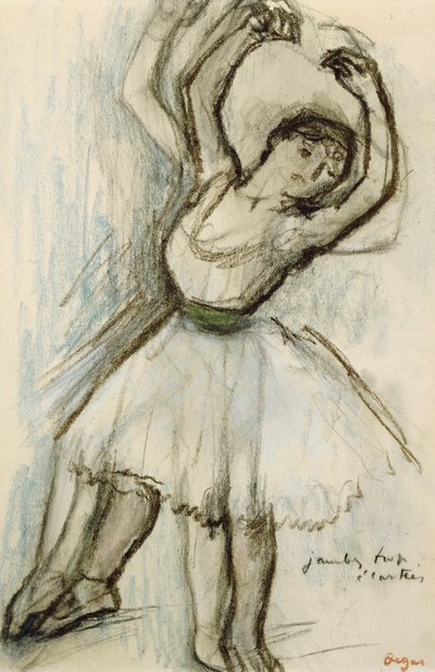 Studie av en dansare av Edgar Degas
