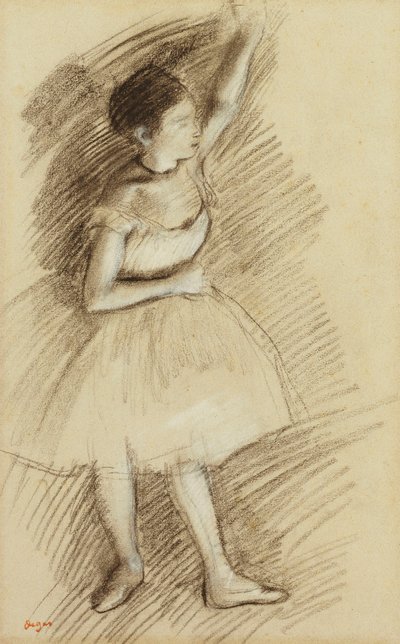 Studie av en dansare; Dansarstudie av Edgar Degas