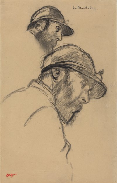 Studie av en jockey (M. de Broutelles) av Edgar Degas