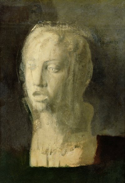 Studie av chefen för en ung sångare, efter Della Robbia, c.1856-58 av Edgar Degas