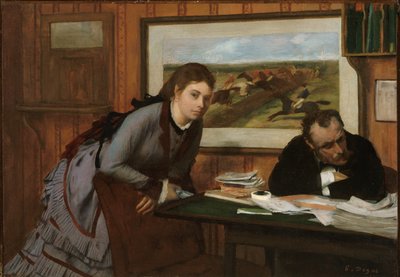 Sulking, ca. 1870. av Edgar Degas