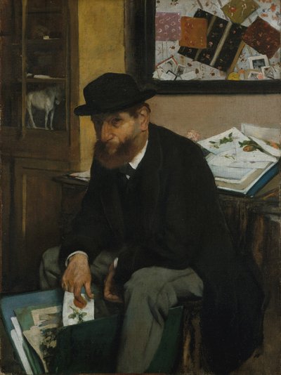 Samlaren av tryck, 1866 av Edgar Degas