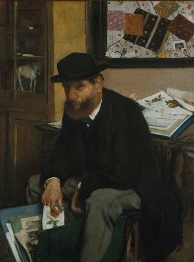 Samlaren av tryck, 1866. av Edgar Degas