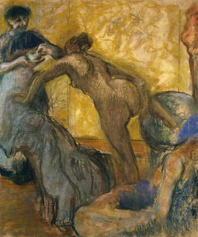 Bägaren varm choklad, 1900-5 av Edgar Degas