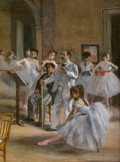 Dansen Lecon (detalj). 1872. Olja på duk. av Edgar Degas