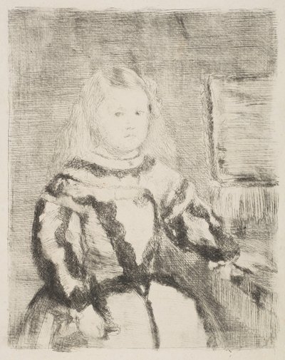 Infanta Margarita, efter Velázquez, 1862-64. av Edgar Degas