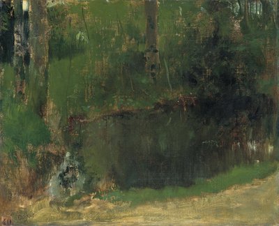 Dammen i skogen, ca 1868 av Edgar Degas
