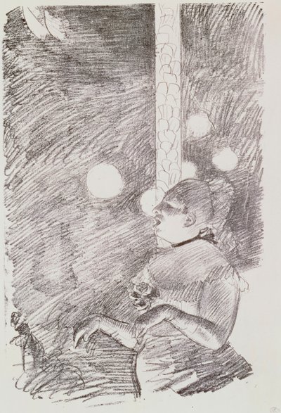 Hundens sång, 1876-77 av Edgar Degas